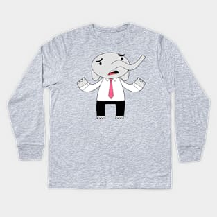 elephant in the room Kids Long Sleeve T-Shirt